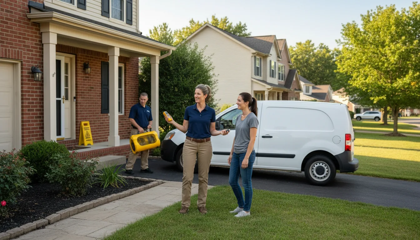 Residential water damage restoration in Gold Hill, NC
